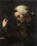 Jusepe de Ribera An Old Money-Lender painting